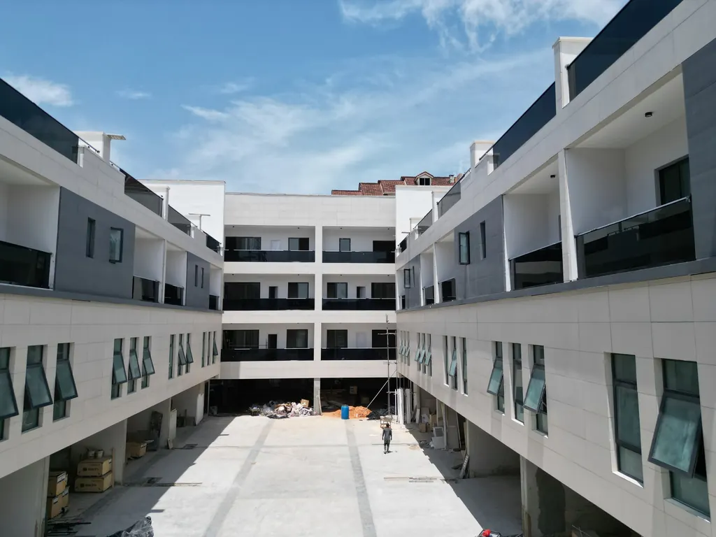 Modern apartment complex under construction in Lagos
